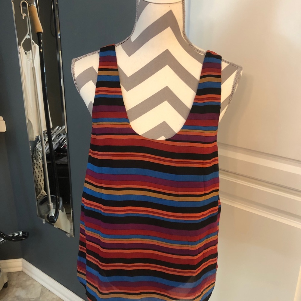 😍 Joie Colorful Striped Tank Top